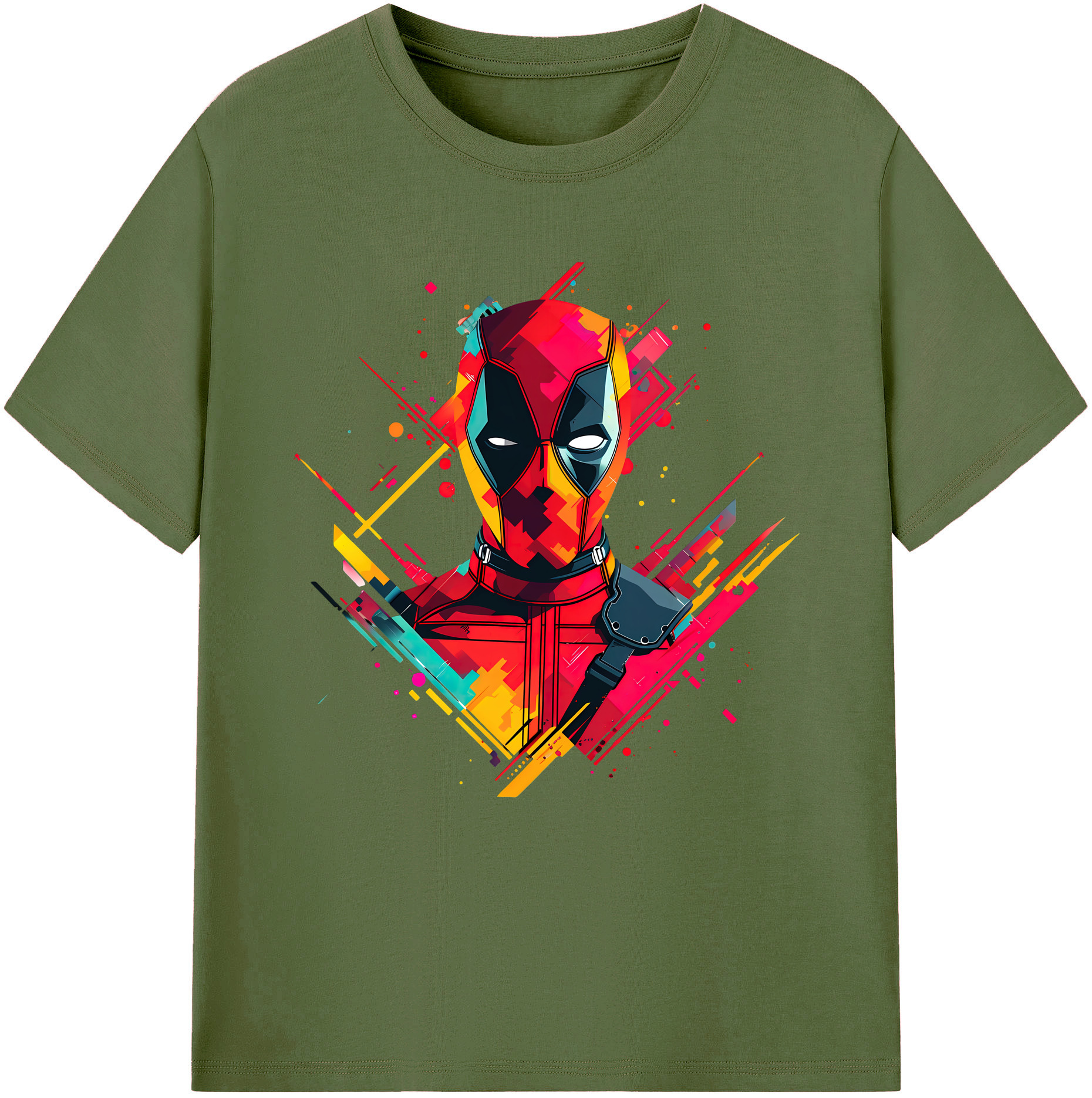 （画像用） Deadpool デッドプール 綿100％半袖Tシャツ（フロントプリント）